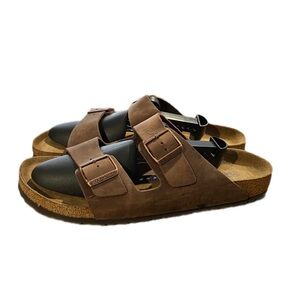 Men's Birkenstock brown sandals, size 13 US
